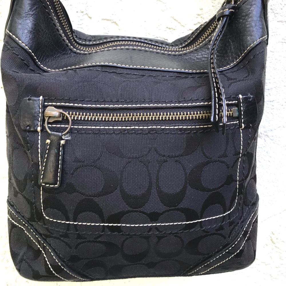 Coach black 10402 Bleeker duffel crossbody purse